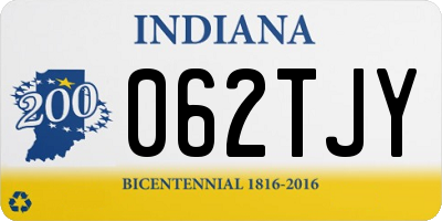 IN license plate 062TJY