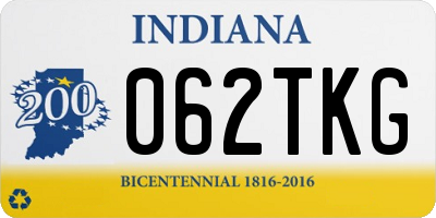 IN license plate 062TKG