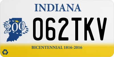 IN license plate 062TKV