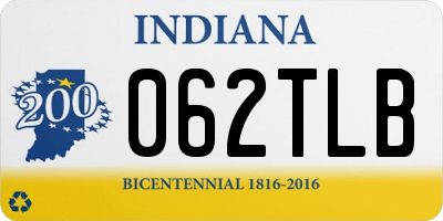 IN license plate 062TLB