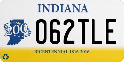 IN license plate 062TLE