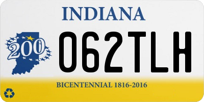 IN license plate 062TLH