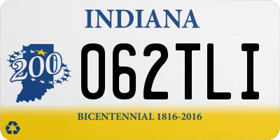 IN license plate 062TLI