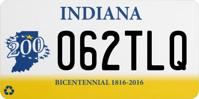 IN license plate 062TLQ