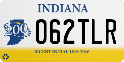 IN license plate 062TLR
