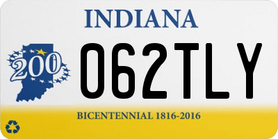IN license plate 062TLY
