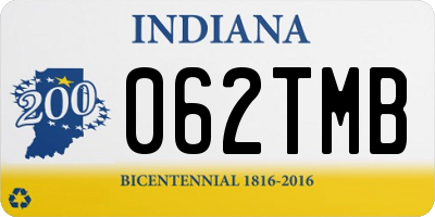 IN license plate 062TMB