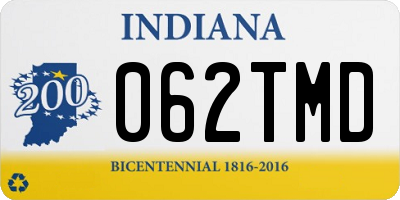 IN license plate 062TMD