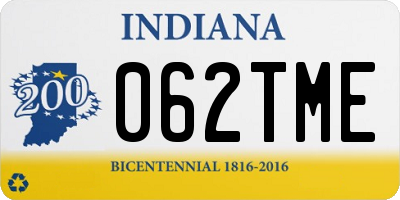IN license plate 062TME