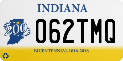 IN license plate 062TMQ