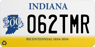 IN license plate 062TMR