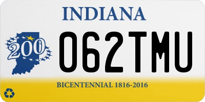 IN license plate 062TMU