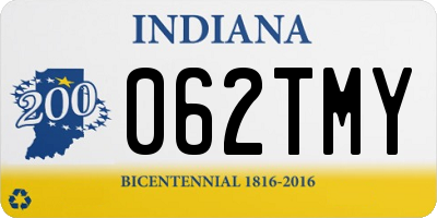 IN license plate 062TMY
