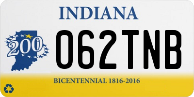 IN license plate 062TNB