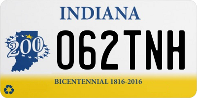 IN license plate 062TNH