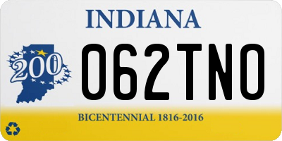 IN license plate 062TNO