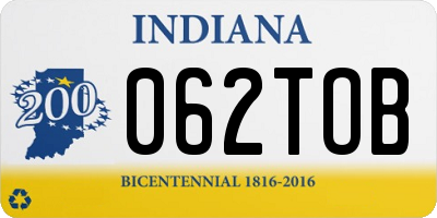 IN license plate 062TOB