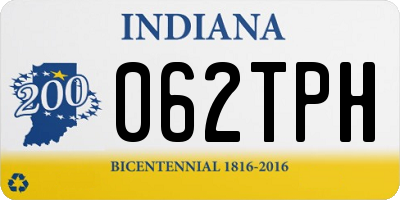 IN license plate 062TPH