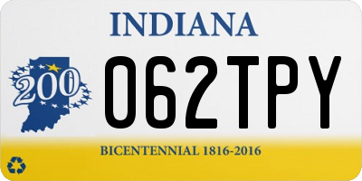 IN license plate 062TPY