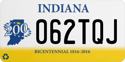 IN license plate 062TQJ