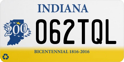 IN license plate 062TQL