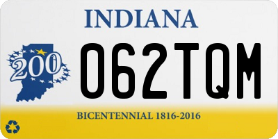 IN license plate 062TQM
