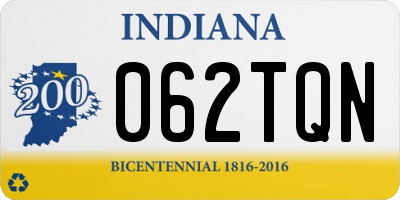IN license plate 062TQN