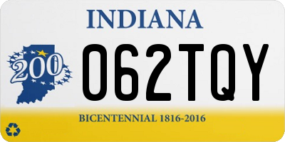 IN license plate 062TQY