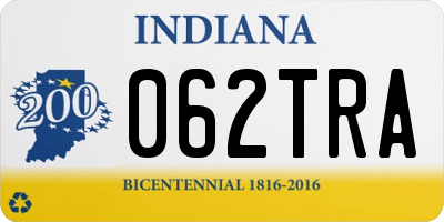 IN license plate 062TRA