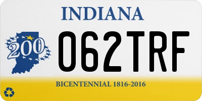 IN license plate 062TRF