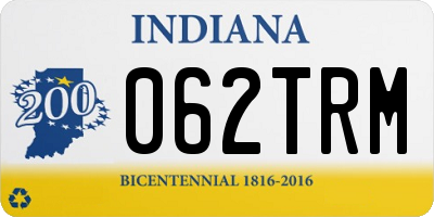IN license plate 062TRM
