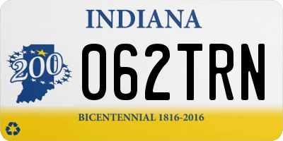 IN license plate 062TRN