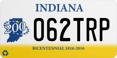 IN license plate 062TRP