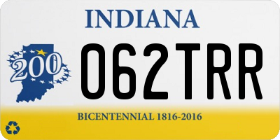 IN license plate 062TRR