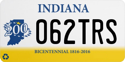 IN license plate 062TRS