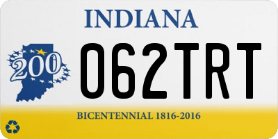 IN license plate 062TRT