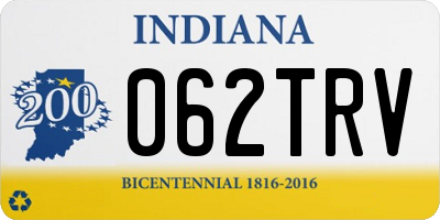 IN license plate 062TRV