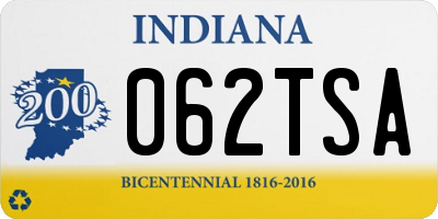 IN license plate 062TSA