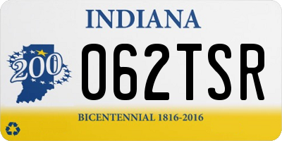 IN license plate 062TSR