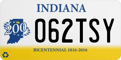 IN license plate 062TSY