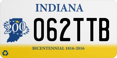 IN license plate 062TTB