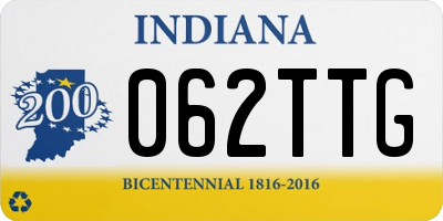IN license plate 062TTG