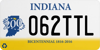 IN license plate 062TTL