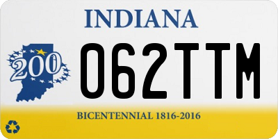 IN license plate 062TTM