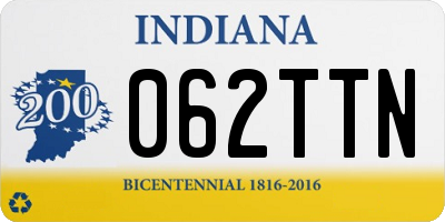 IN license plate 062TTN