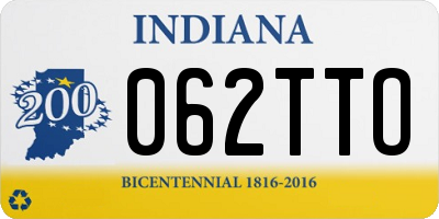 IN license plate 062TTO
