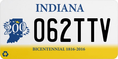 IN license plate 062TTV