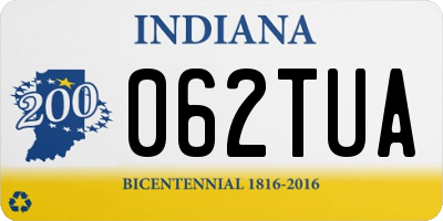 IN license plate 062TUA