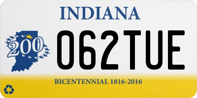 IN license plate 062TUE