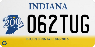 IN license plate 062TUG